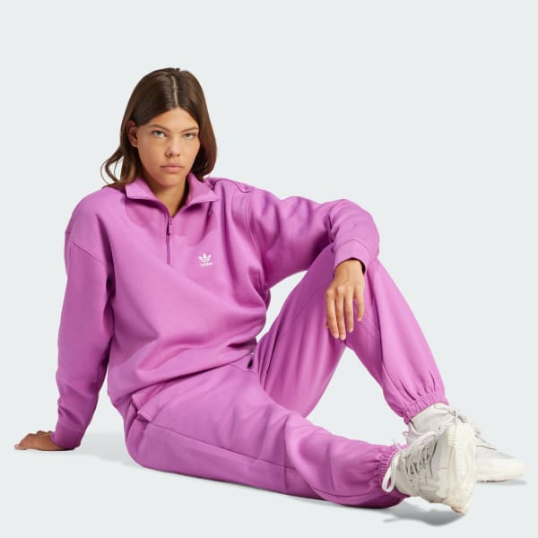 Fioletowy Essentials Fleece Joggers