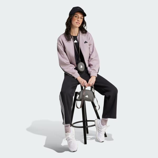 Morado Chaqueta Bomber Future Icons 3 Rayas