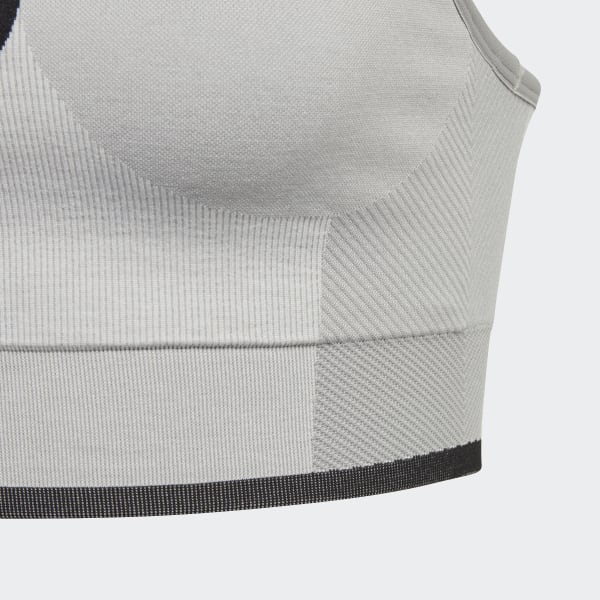 adidas by Stella McCartney Medium Support Sports Bra - Grey | adidas Finland