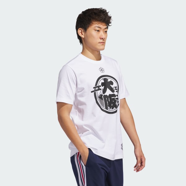 ホワイト ハッピ 大阪 半袖Tシャツ