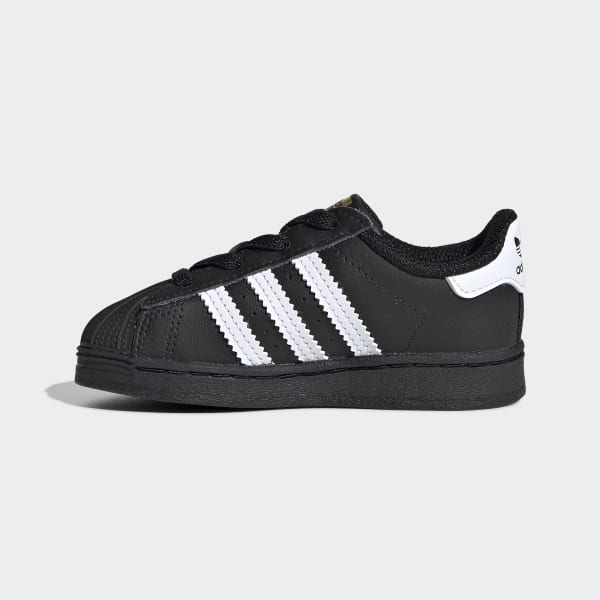 Toddler Superstar Core Black and Cloud White Shoes | adidas US