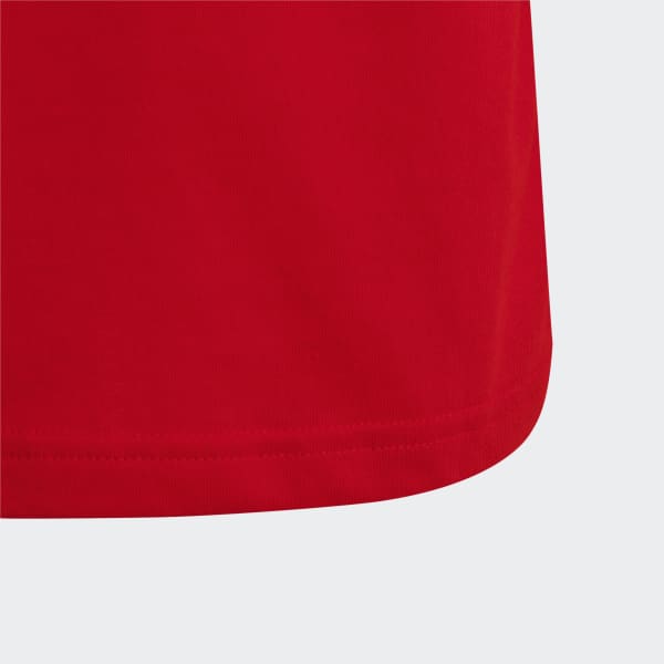 Czerwony Adicolor Trefoil Tee