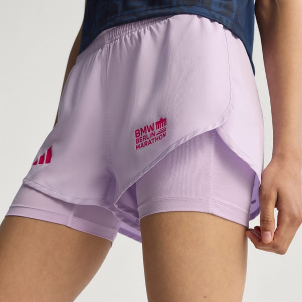 Lilla BMW BERLIN-MARATHON 2025 2IN1 SHORTS DAME