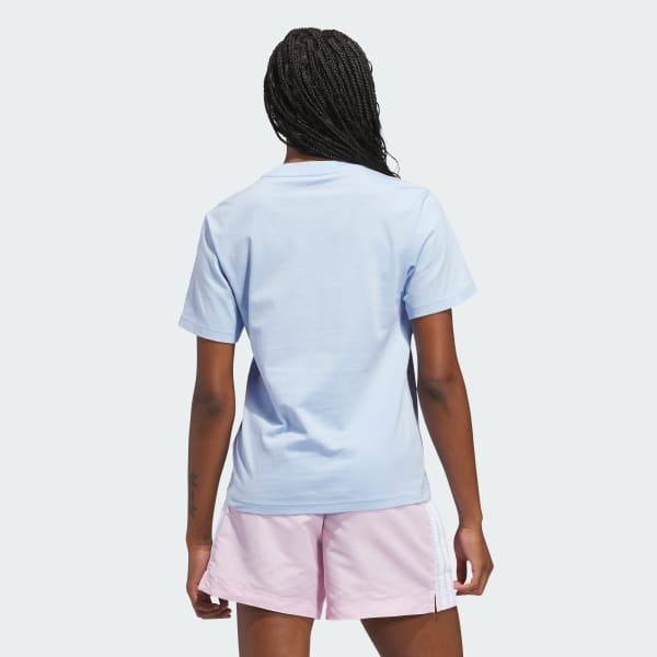 Blue IRIDESCENT SHELLS BIG LOGO GRAPHIC T-SHIRT