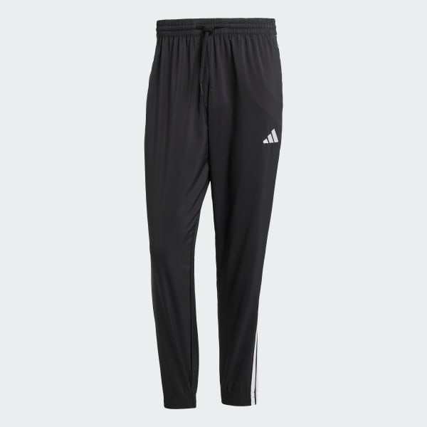 Negro Pantalón Essentials 3 Tiras Tejido