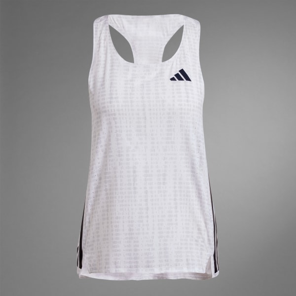 adidas Adizero Running Singlet - White | adidas Singapore