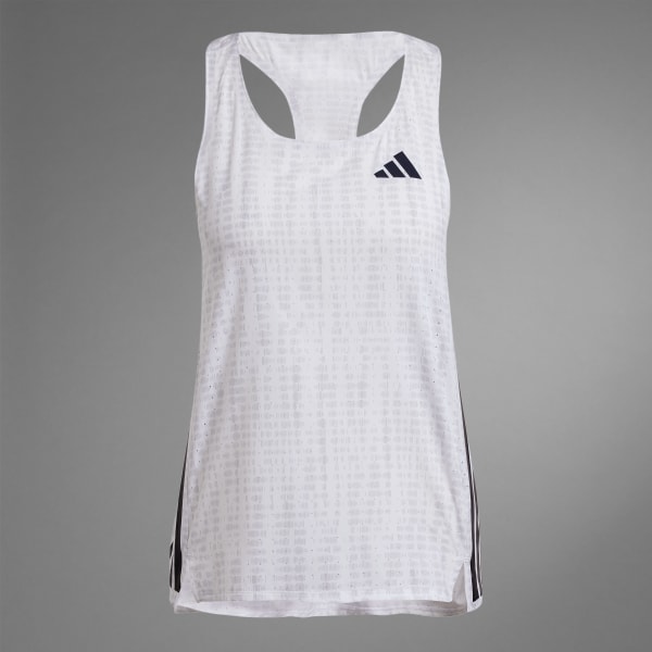 ●新品●Small　adidas ADIZERO シングレット ホワイト/レッド adidas ADIZERO シングレット ホワイト/レッド Mサイズ - メルカリ