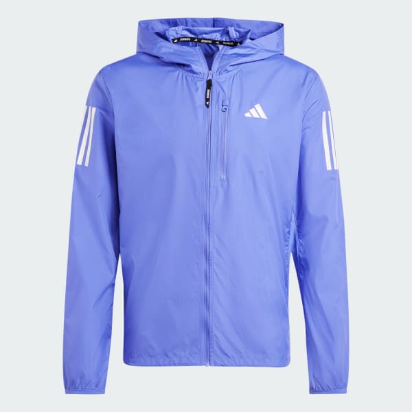 adidas Own the Run Jacket Blue adidas UK