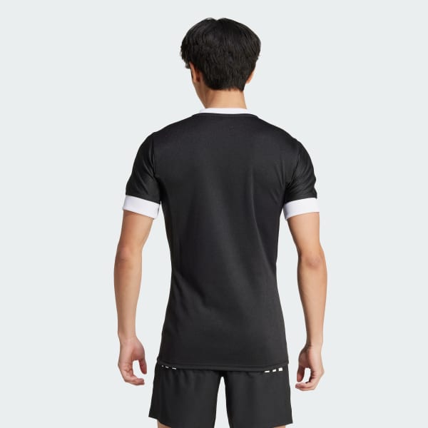 cerná Dres 3-Stripes Fitted