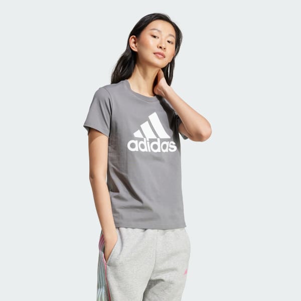 Grey Essentials Logo Tee