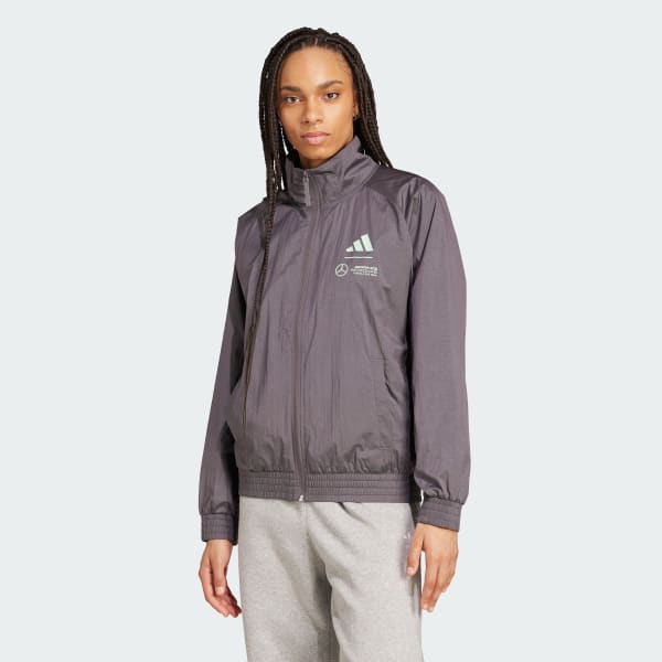 Grey Mercedes - AMG Petronas Formula One Team Premium Woven Track Top