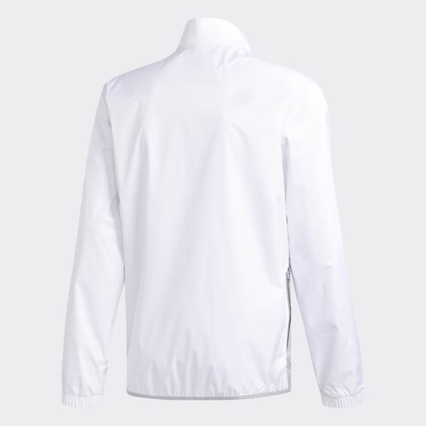 adidas rain jacket white