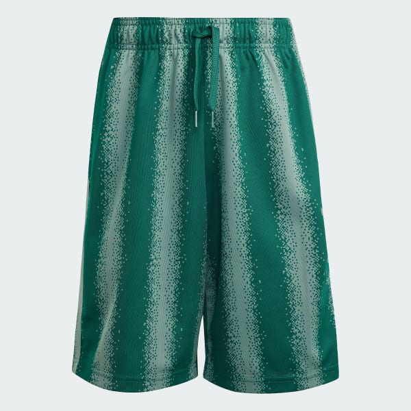 zelená ŠORTKY ADIDAS MINECRAFT OVERSIZED KNEE LENGTH
