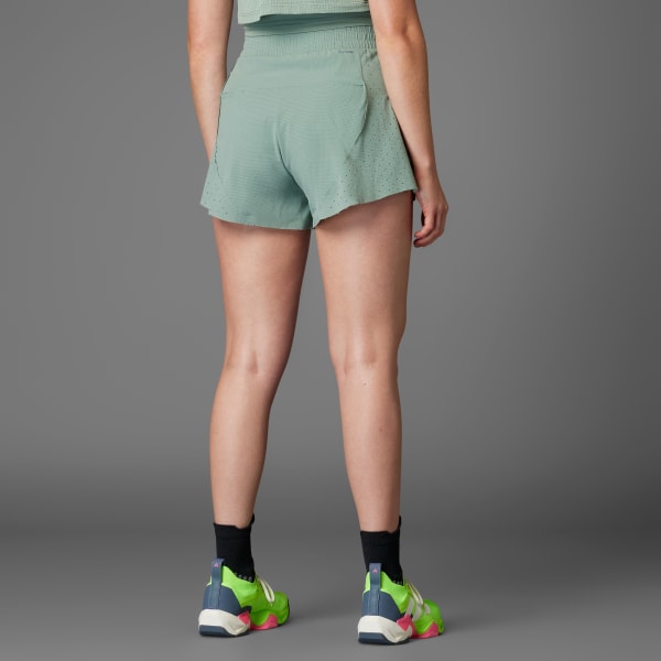 สีเขียว กางเกงขาสั้นดีไซน์ทูอินวัน HIIT Airchill