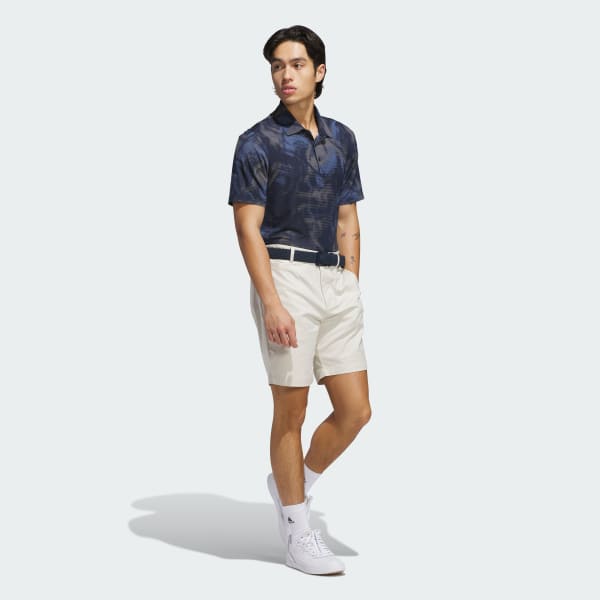 Blue Ultimate365 Printed Mesh Polo Shirt