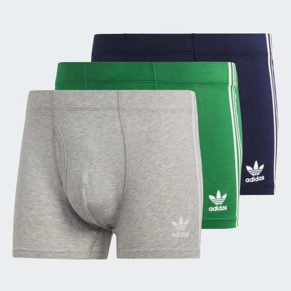 modrá Boxerky Comfort Flex Cotton 3-Stripes HPN17