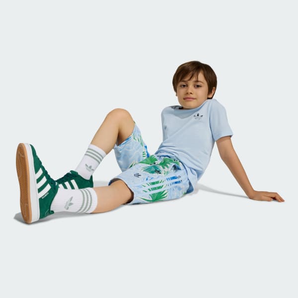 Blue AOP REGULAR SHORT TEE SET