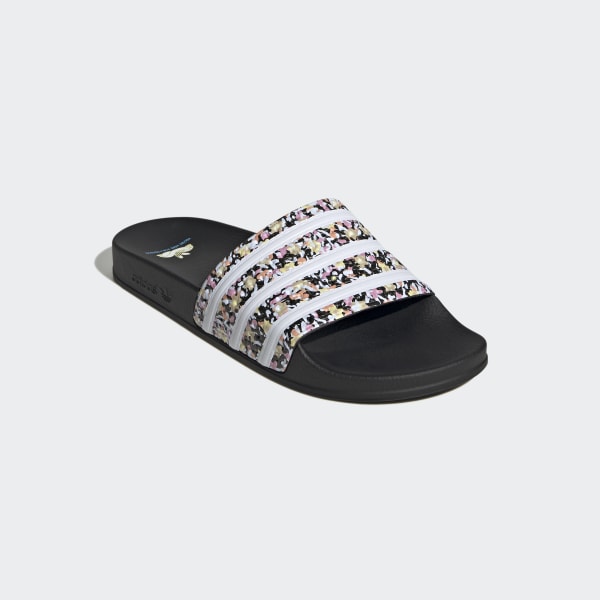 Black Adilette Slides