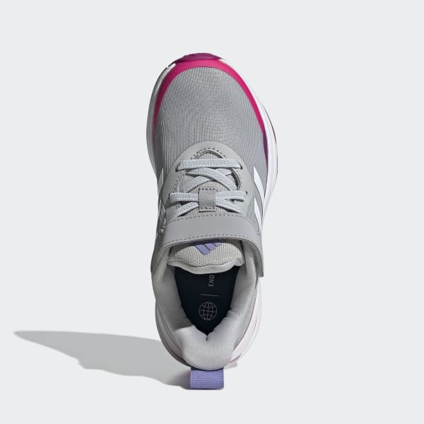 Grey FortaRun Elastic Lace Top Strap Running Shoes