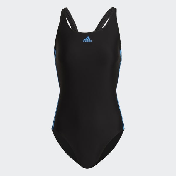 Sort SH3.RO Classic 3-Stripes badedragt 25367