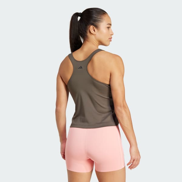 Green Power Reversible 3-Stripes Tight Fit Tank Top