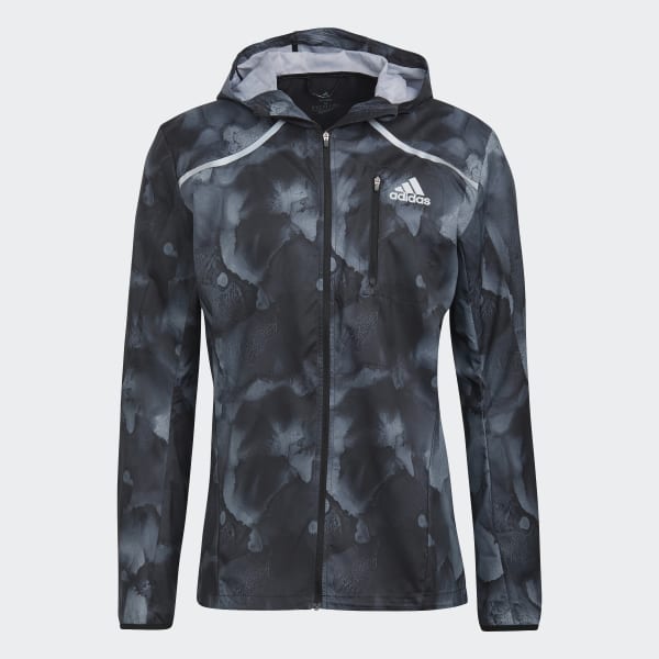 Czerń Marathon Fast Graphic Jacket VX384