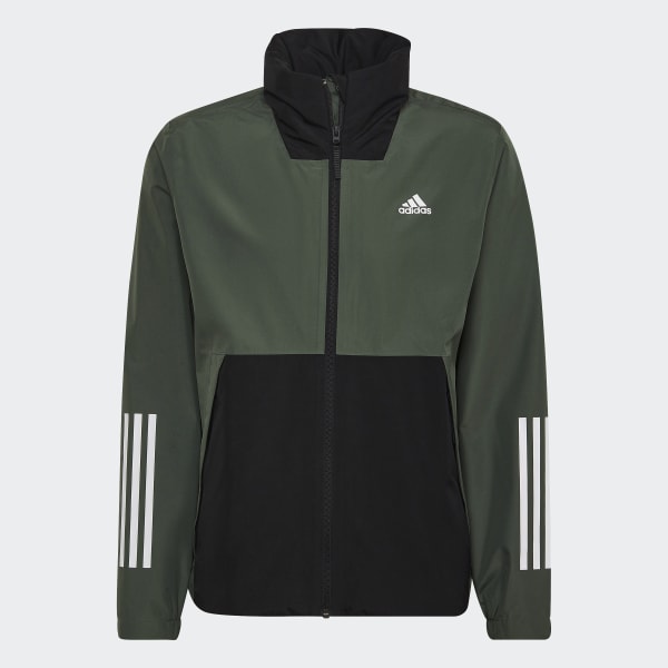 zelená Bunda BSC 3-Stripes RAIN.RDY