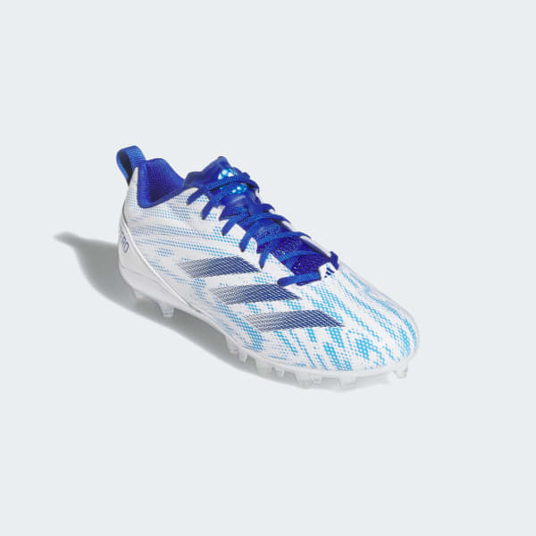White Adizero Electric.2 Speed Juice American Football Cleats Kids