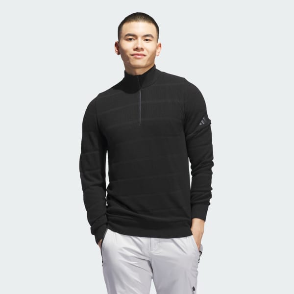 Black Ultimate365 Tour Wind Knit Quarter-Zip