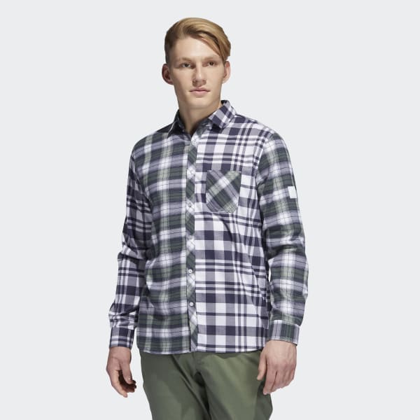 Branco Camisa de Flanela Adicross P9893
