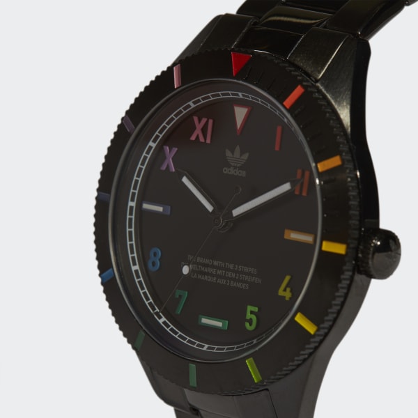 zwart Edition Three M Horloge