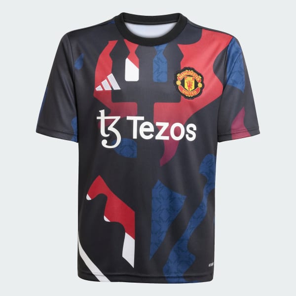 Noir Maillot d'échauffement Manchester United 24/25 Enfants