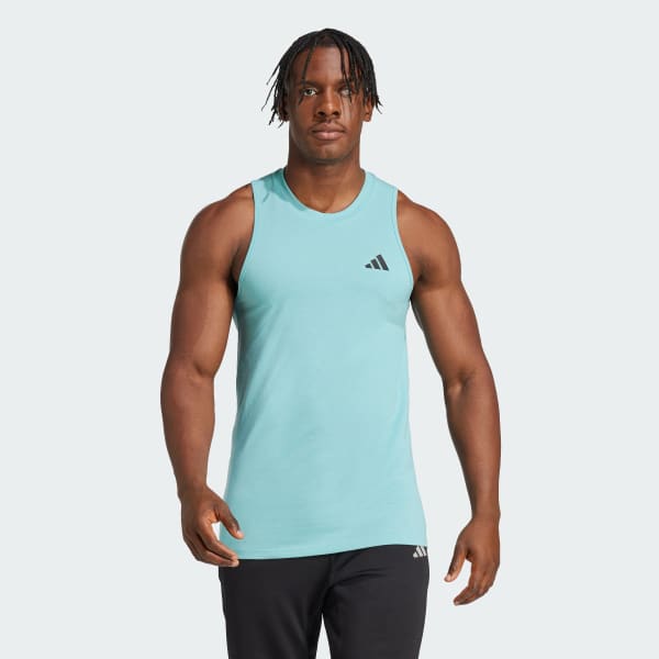 Turquoise Train Essentials Feelready Training Sleeveless Tee