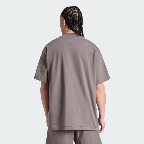 Marrone T-shirt adidas Basketball 001