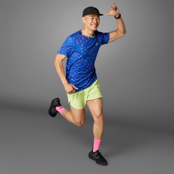 สีน้ำเงิน เสื้อยืด AEROREADY