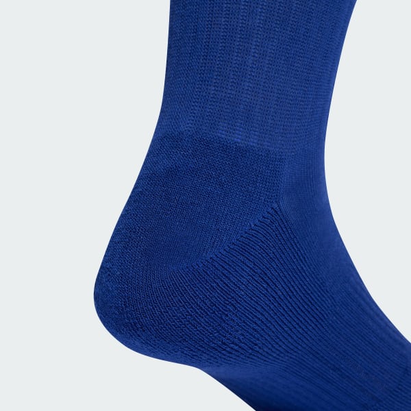 ホワイト スリーストライプス クッション スポーツウェア クルーソックス3足組