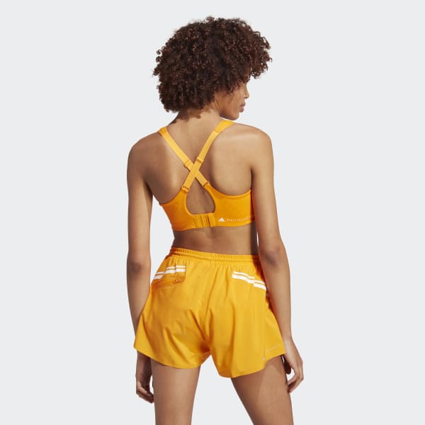 Orange adidas by Stella McCartney TruePace High Support Sports Bra