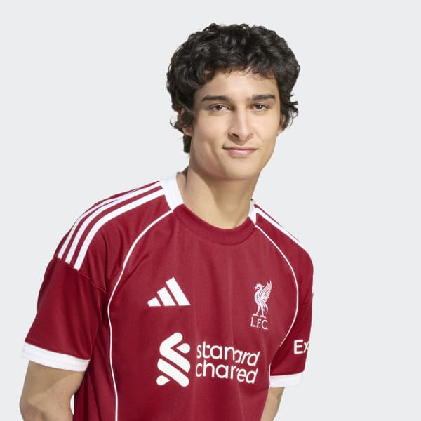 adidas Liverpool FC 25/26 Home Jersey - Red | Free Shipping with