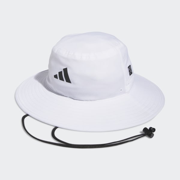 White Men's Wide Brim Hat 