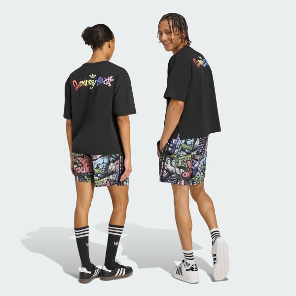 viacfarebná Celovzorované šortky adidas x Jeremy Scott