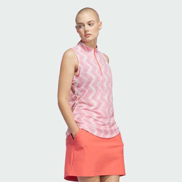 Rod Women's Ultimate365 Ottoman Printed Sleeveless Polo Shirt