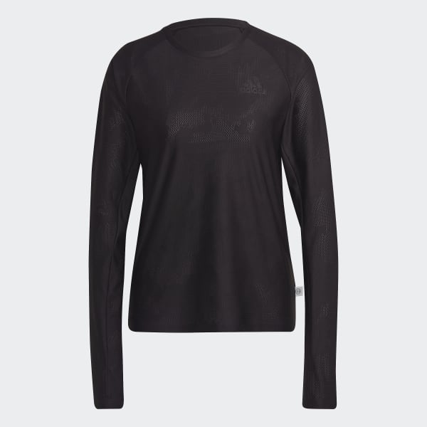 Svart Made To Be Remade Running Long Sleeve T-skjorte C5583