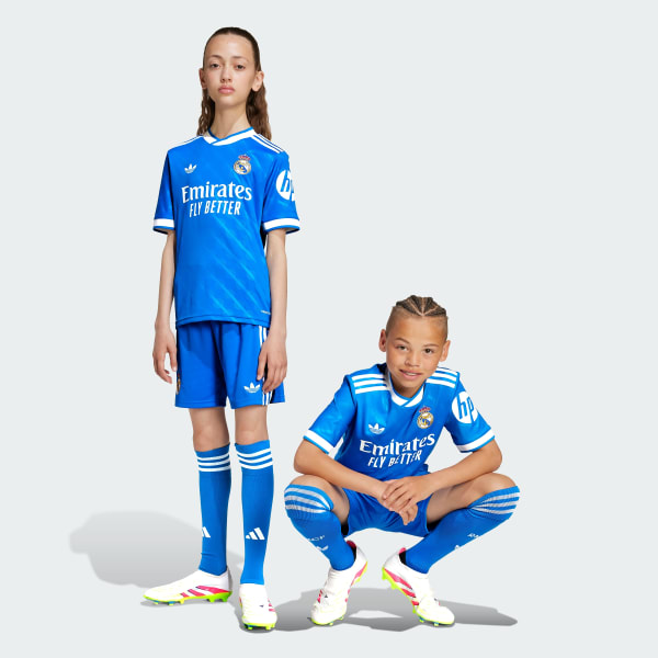 Blau Real Madrid 25/26 Kids Ausweichshorts