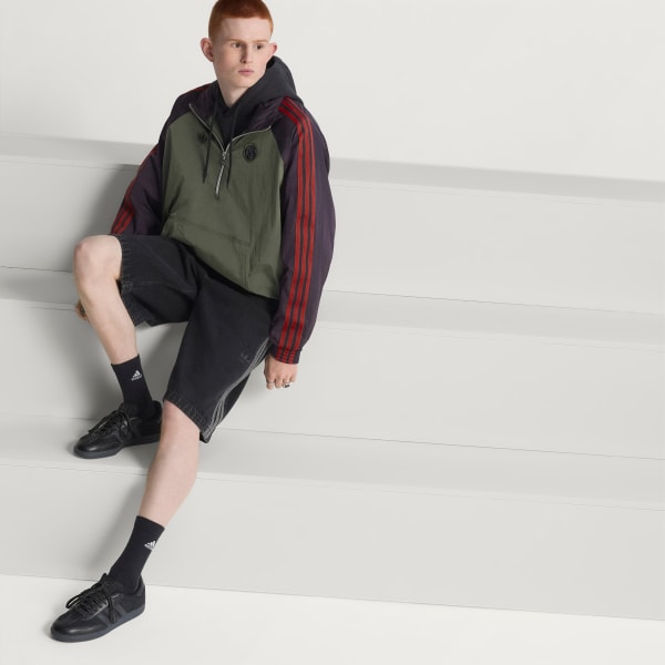 Groen FC Bayern München Terrace Icons Jack met Halflange Rits