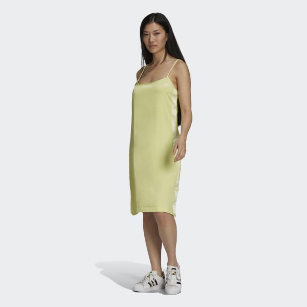 Laboratorium Sig til side At passe adidas Adicolor Classics Satin Dress - Yellow | Women's Lifestyle | adidas  US