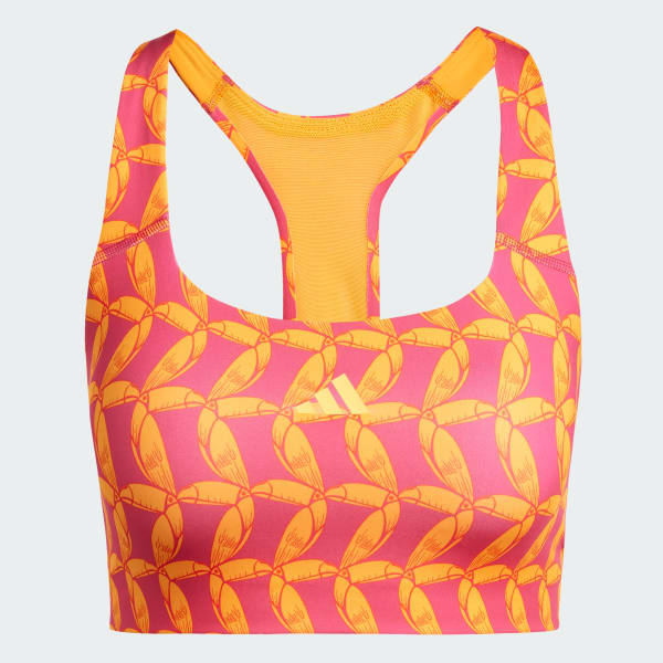 Pomarańczowy Biustonosz adidas x FARM Rio Medium-Support