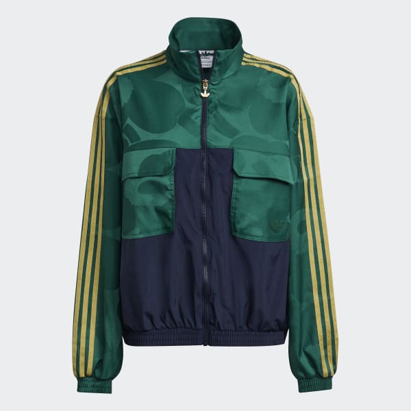 Blue MARIMEKKO TRACK TOP WITH UTILITY POCKET AND JACQUARD BLOCKING JKZ27