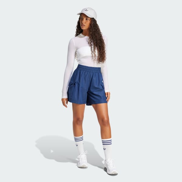 Essentials Woven High-Waist Cargo Shorts