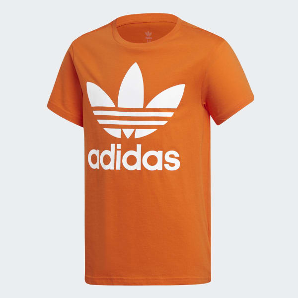 white and orange adidas t shirt