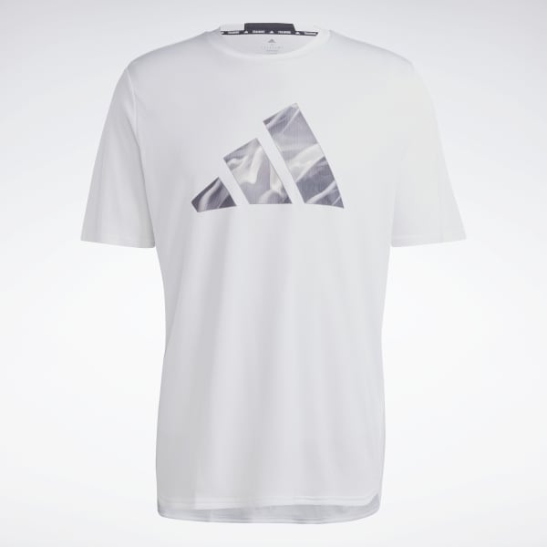 สีขาว เสื้อยืดเทรนนิง Designed for Movement HIIT